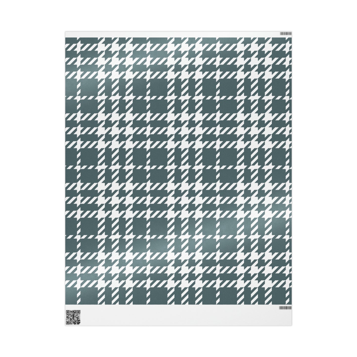 Green Houndstooth Wrapping Paper