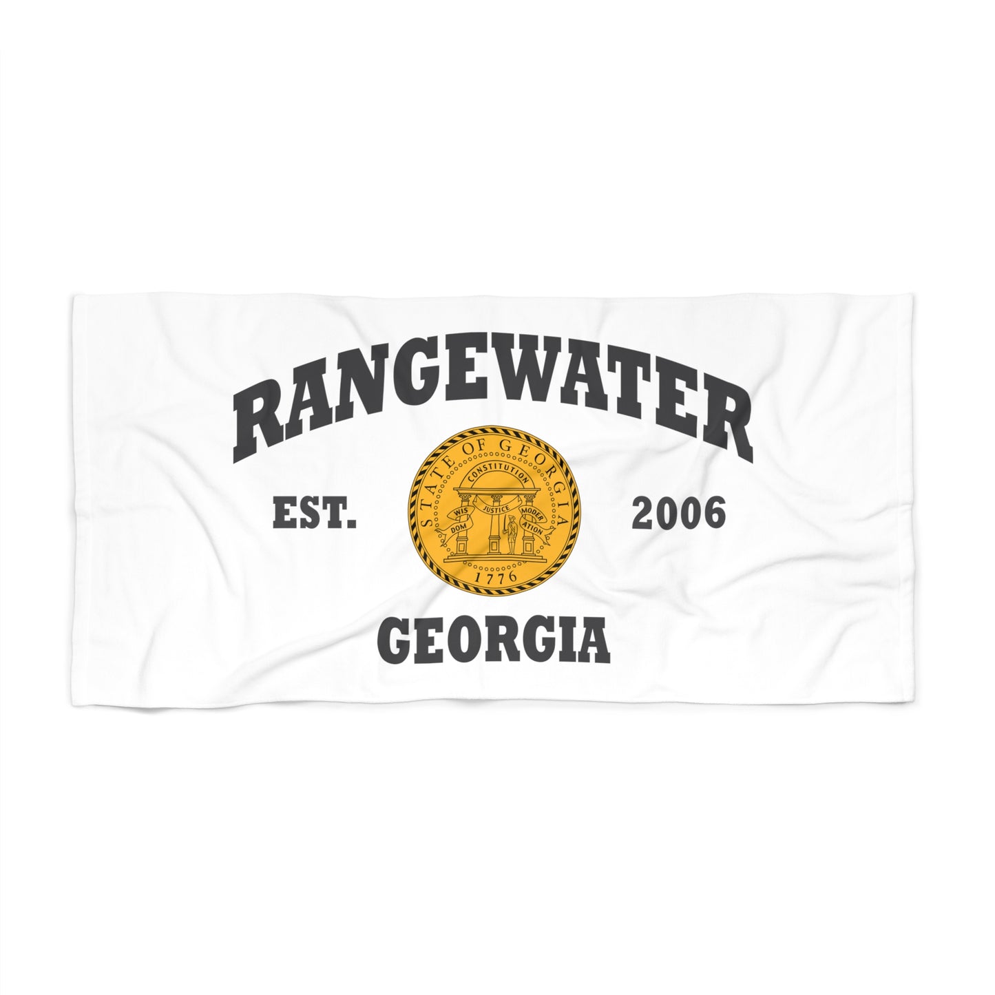 Georgia Collegiate-Style Beach Towel