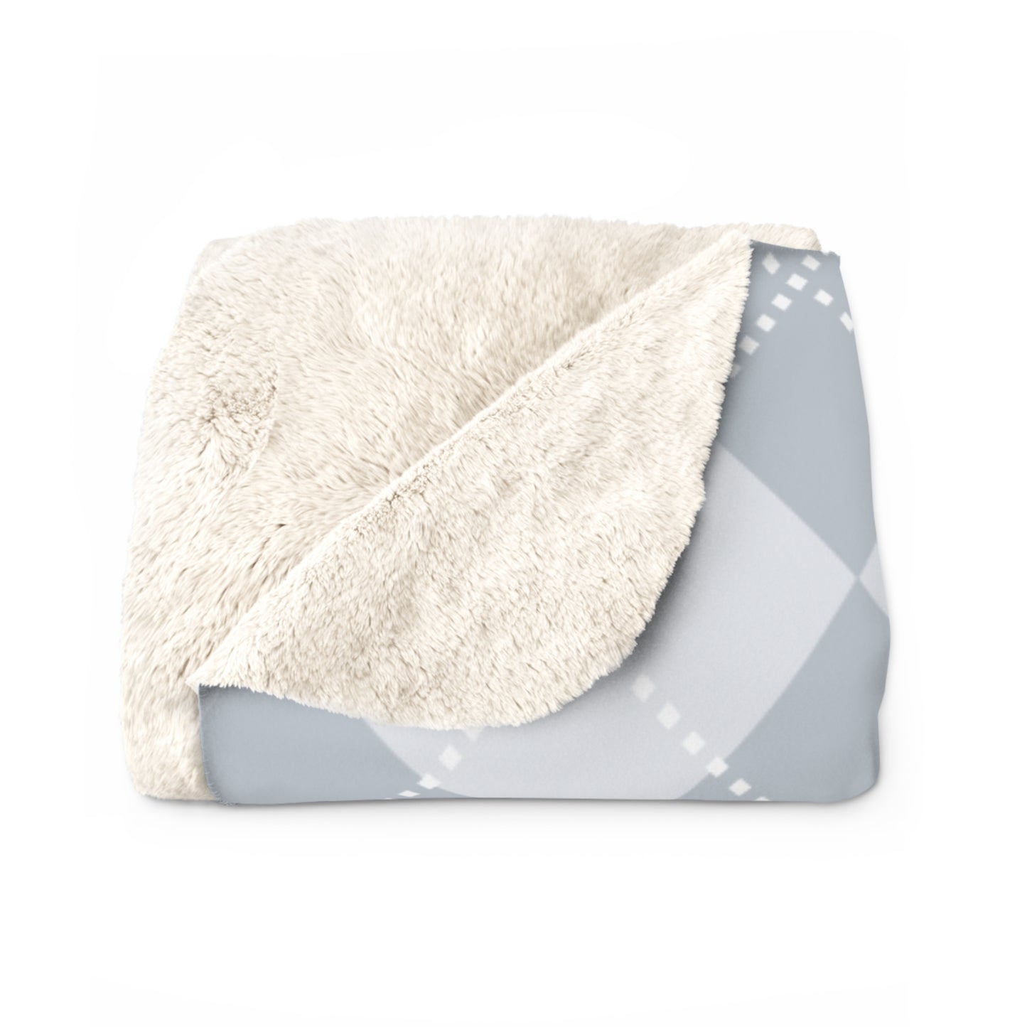 Argyle Sherpa Fleece Blanket