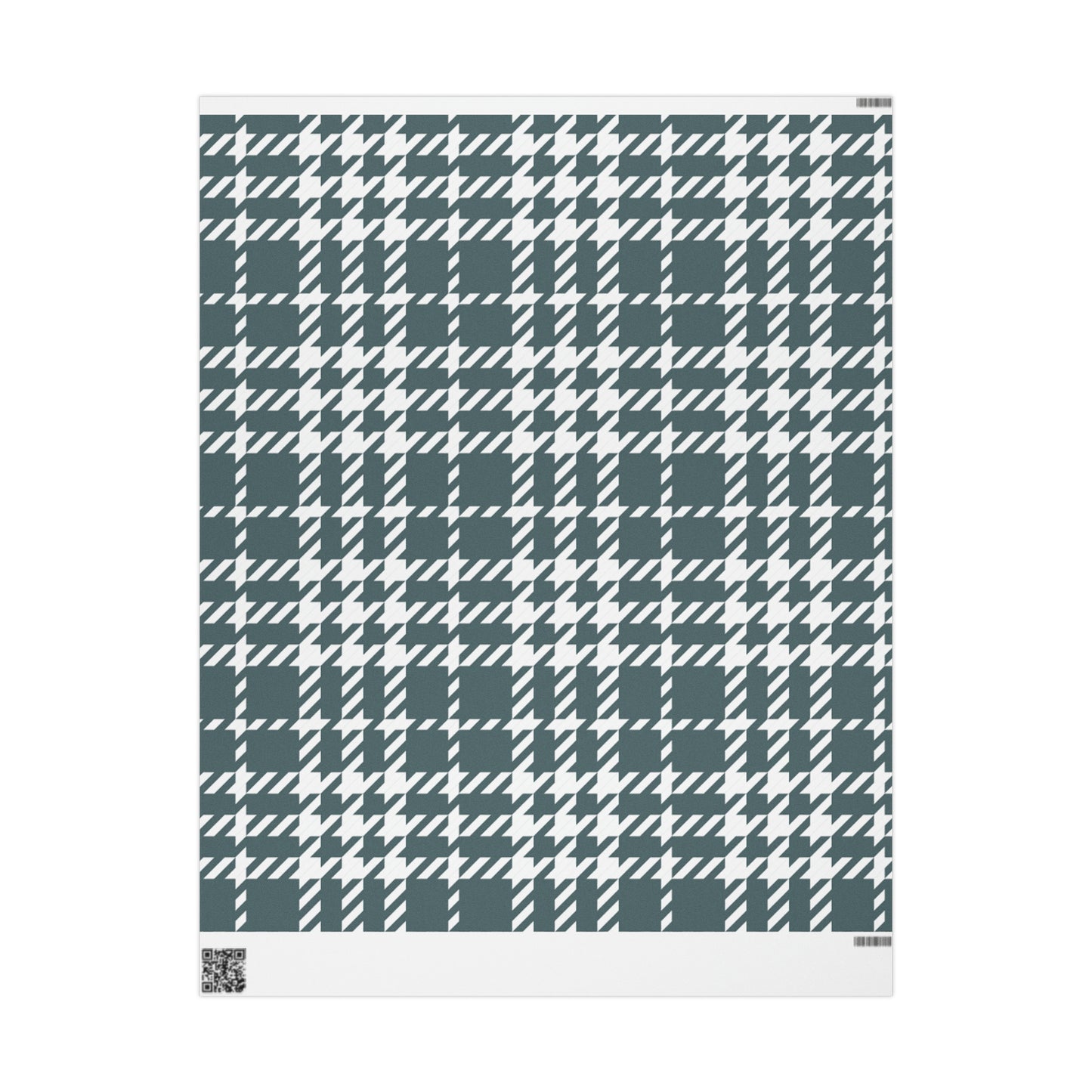 Green Houndstooth Wrapping Paper