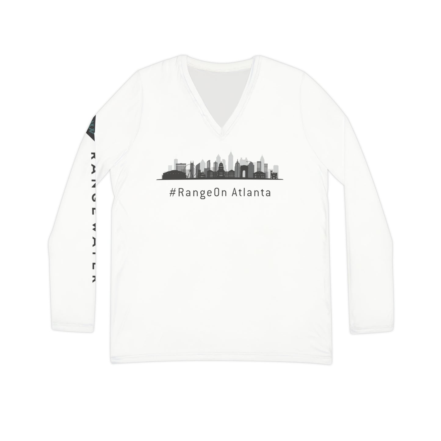 Atlanta Skyline - Women's Long Sleeve V-neck Shirt