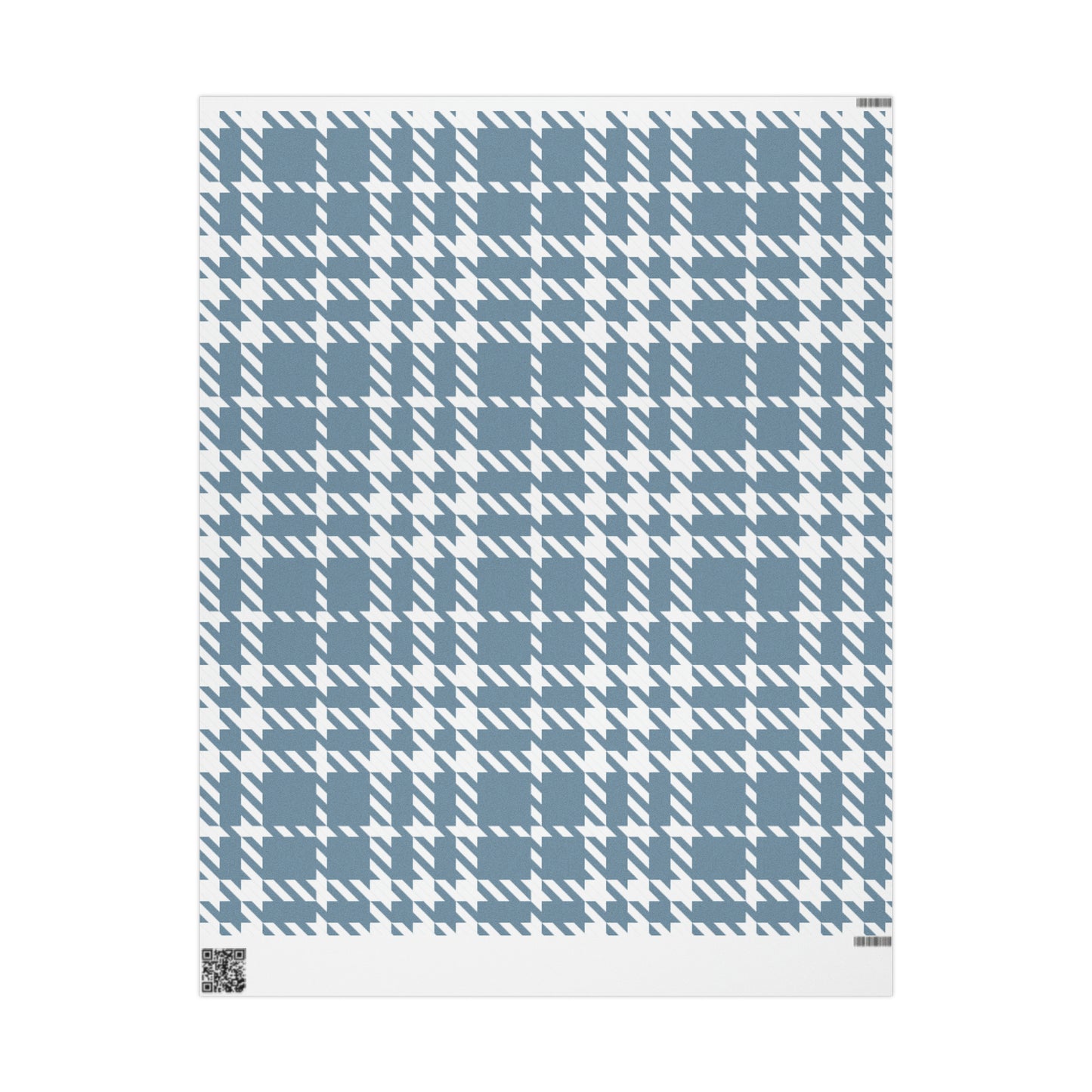 Blue Houndstooth Wrapping Paper