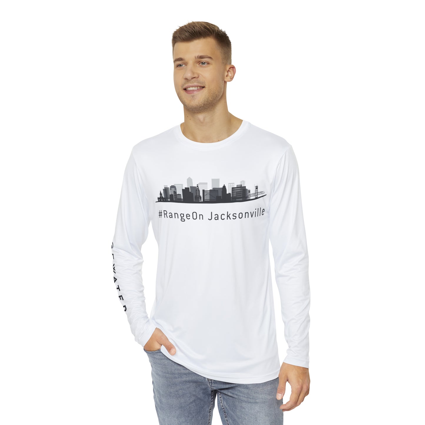 Jacksonville Skyline - Men's Long Sleeve Shirt (AOP)