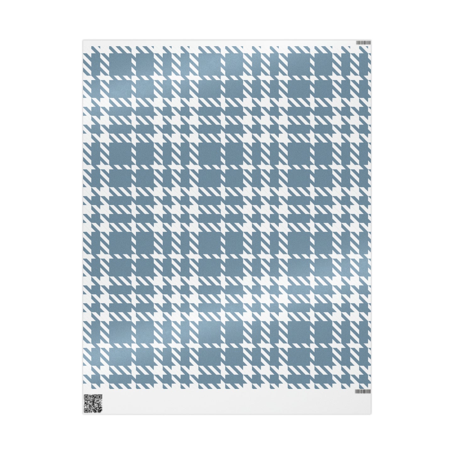 Blue Houndstooth Wrapping Paper