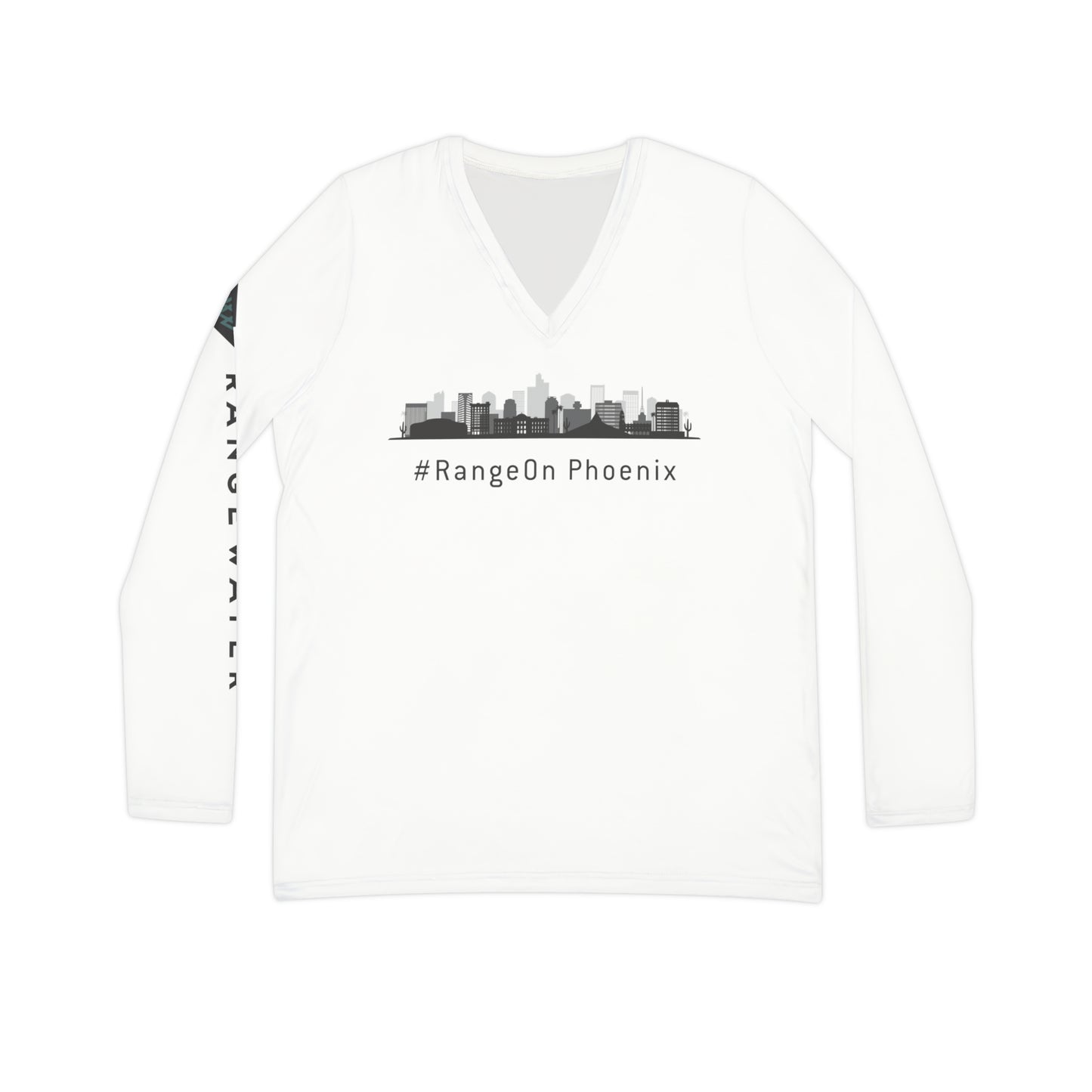 Phoenix Skyline - Women's Long Sleeve V-neck Shirt (AOP)