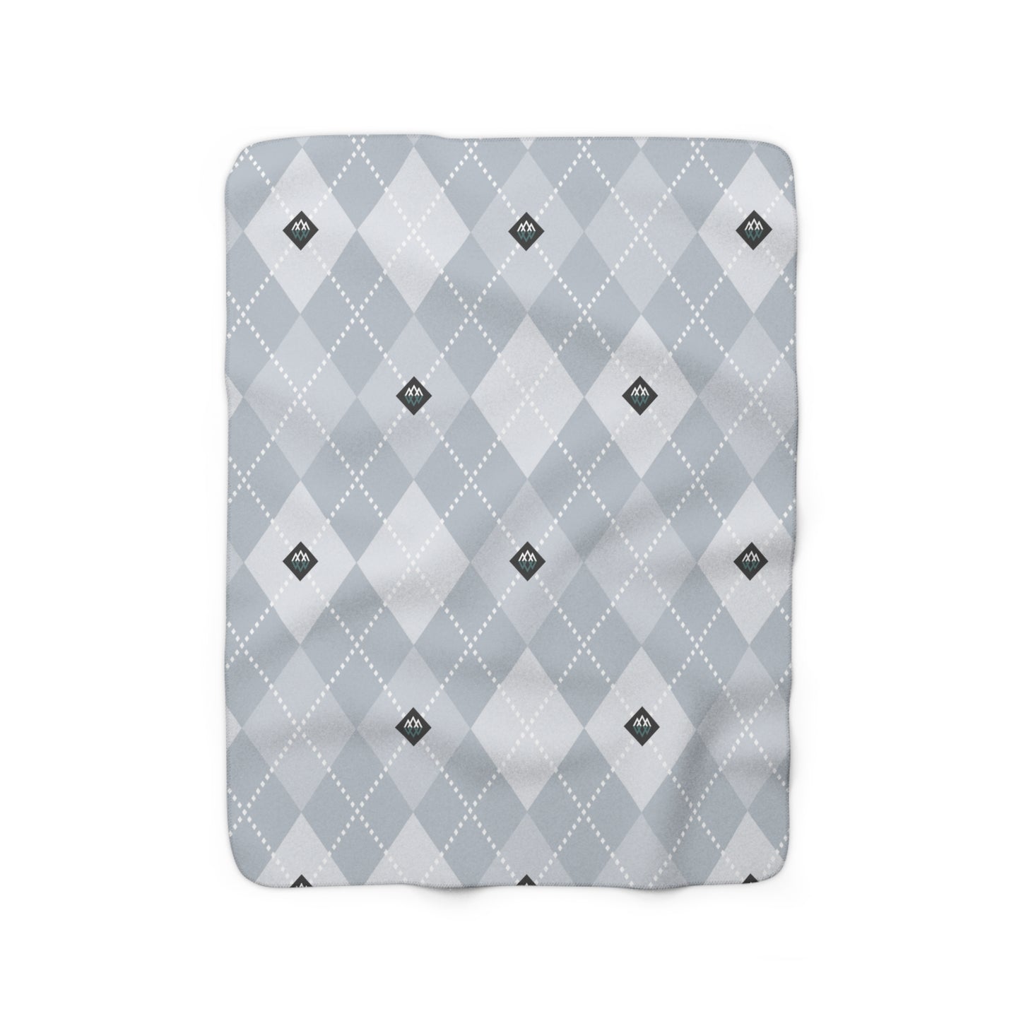 Argyle Sherpa Fleece Blanket