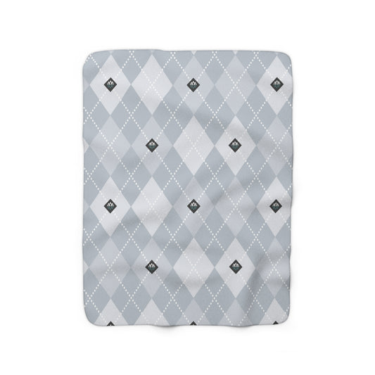 Argyle Sherpa Fleece Blanket