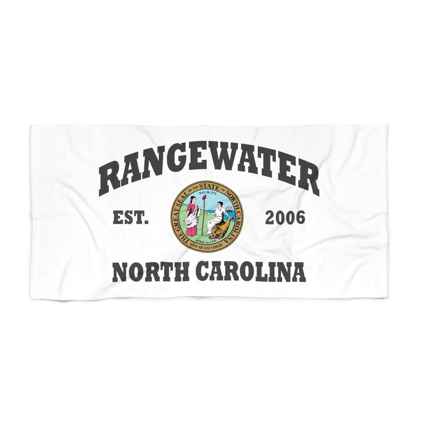 North Carolina Collegiate-Style Beach Towel